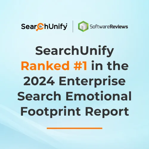 SearchUnify Ranked #1 in 2024 Enterprise Search Emotional Index