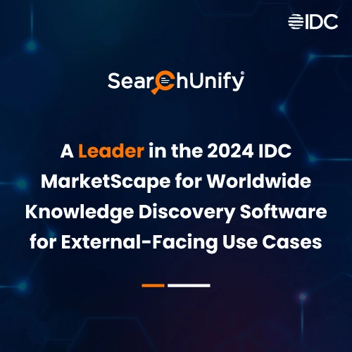 SearchUnify Named a Leader in the 2024 IDC MarketScape
