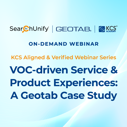 VOC-driven Service and Product Experiences: A Geotab Case Study