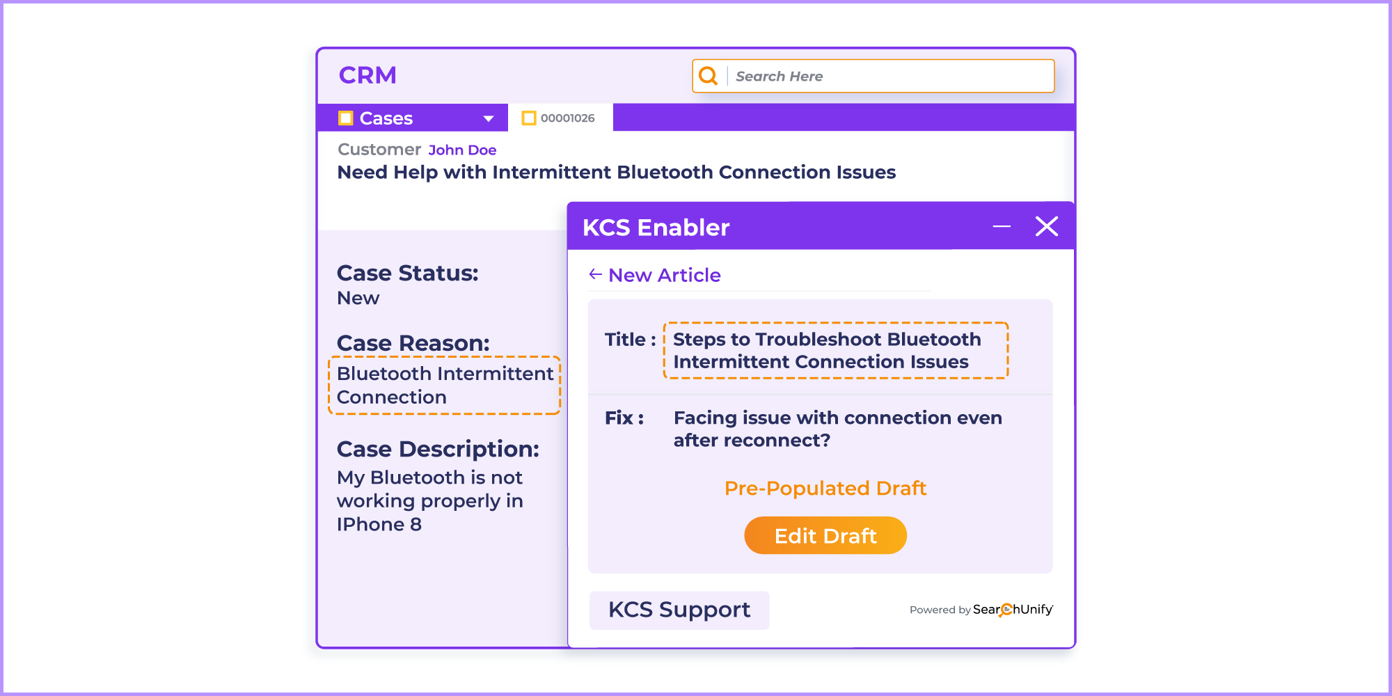 The core architecture of the KCS Enabler helps automate knowledge creation, propel knowledge linkage, surfaces intel on KCS health, drives Content Quality & Consumption & so on.