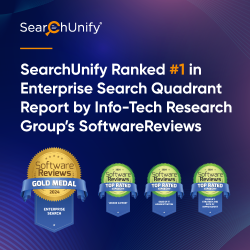 SearchUnify Ranked #1 in Enterprise Search Report