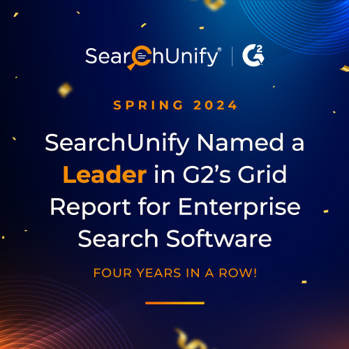 SearchUnify Earns Leader Status in the Latest 2024 G2 Grid® Report for the Fourth Year in a Row