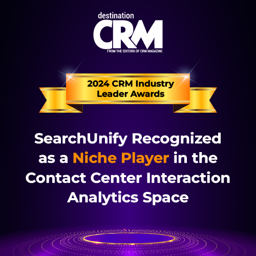 SearchUnify Recognized as a Niche Player in the Contact Center Interaction Analytics Space