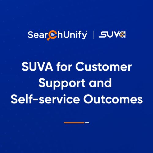 SearchUnify Virtual Assistant for Customer Support and Self-service Outcomes