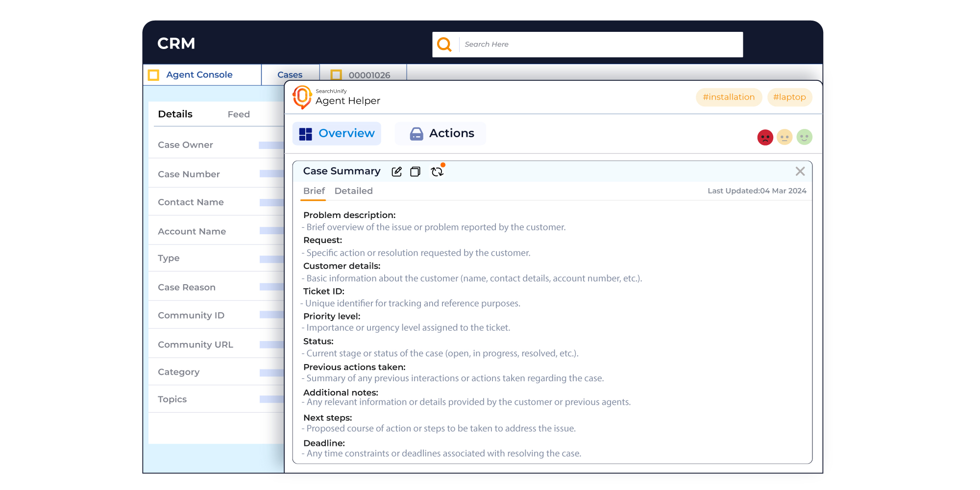 Automated case summarization