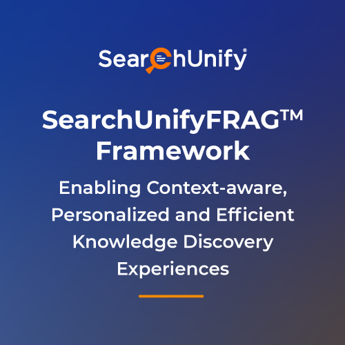 SearchUnifyFRAG™ Framework