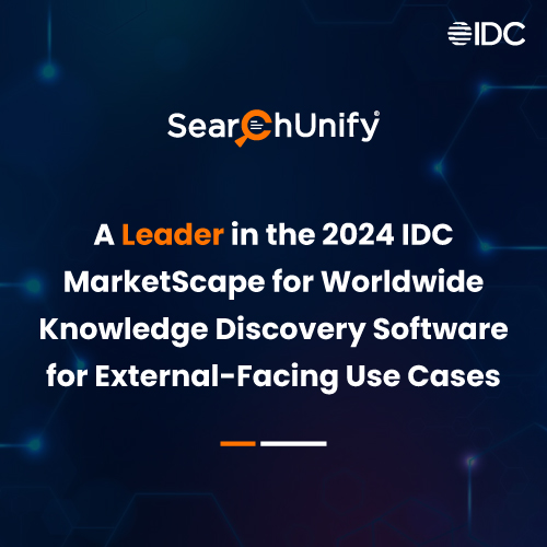 SearchUnify Named a Leader in the 2024 IDC MarketScape for Worldwide Knowledge Discovery Software for External-Facing Use Cases