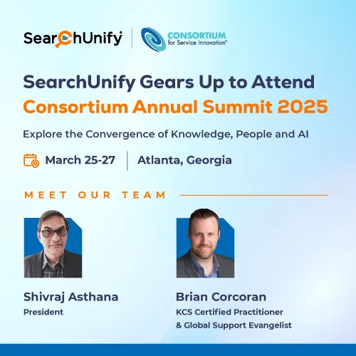 SearchUnify is Attending KCS Annual Summit 2025