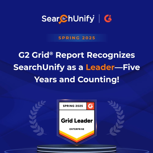G2 Grid Report Recognizes SearchUnify as a Leader—Five Years and Counting
