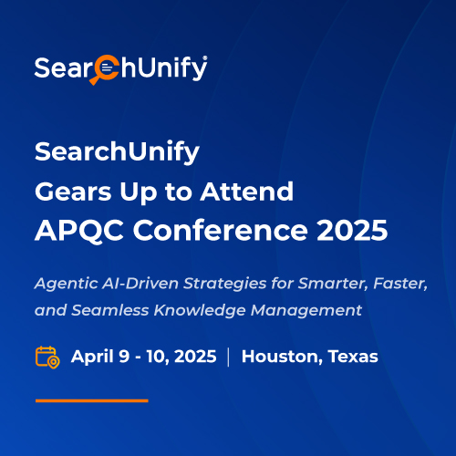 SearchUnify at the APQC Process & Knowledge Management Conference 2025