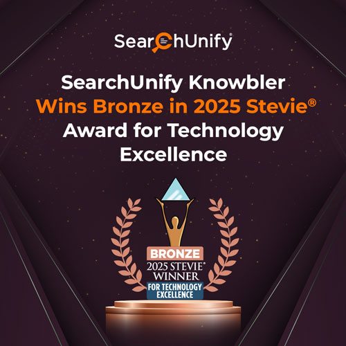 SearchUnify Knowbler Wins Bronze in 2025 Stevie® Award for Technology Excellence